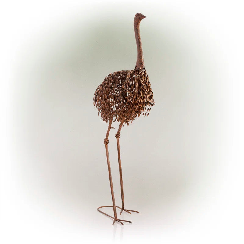 Medon Bird Weather Resistant Metal Garden Statue