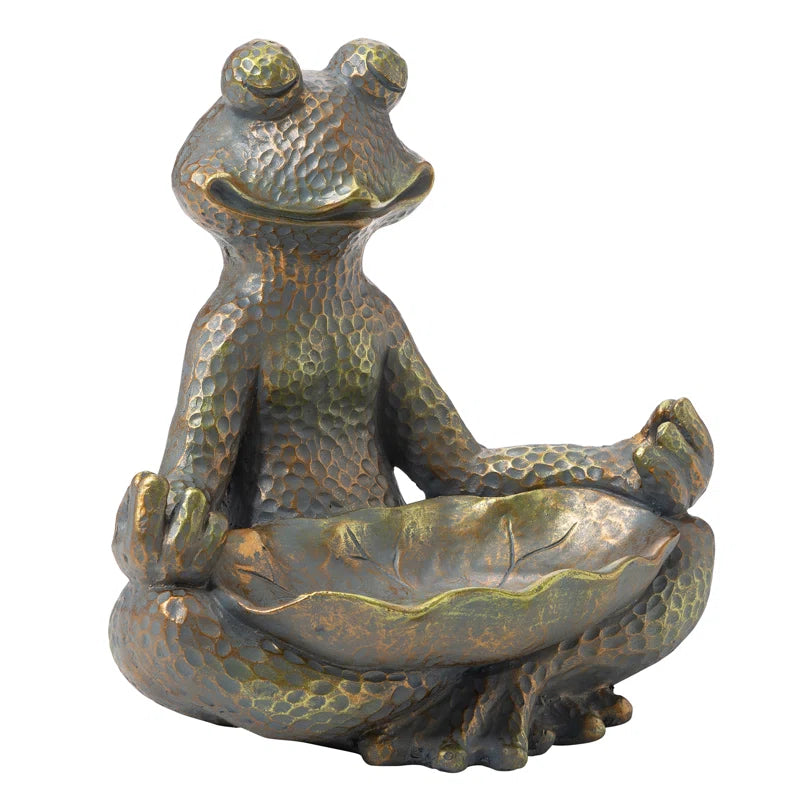 Caleb Frog Magnesium Oxide Garden Statue