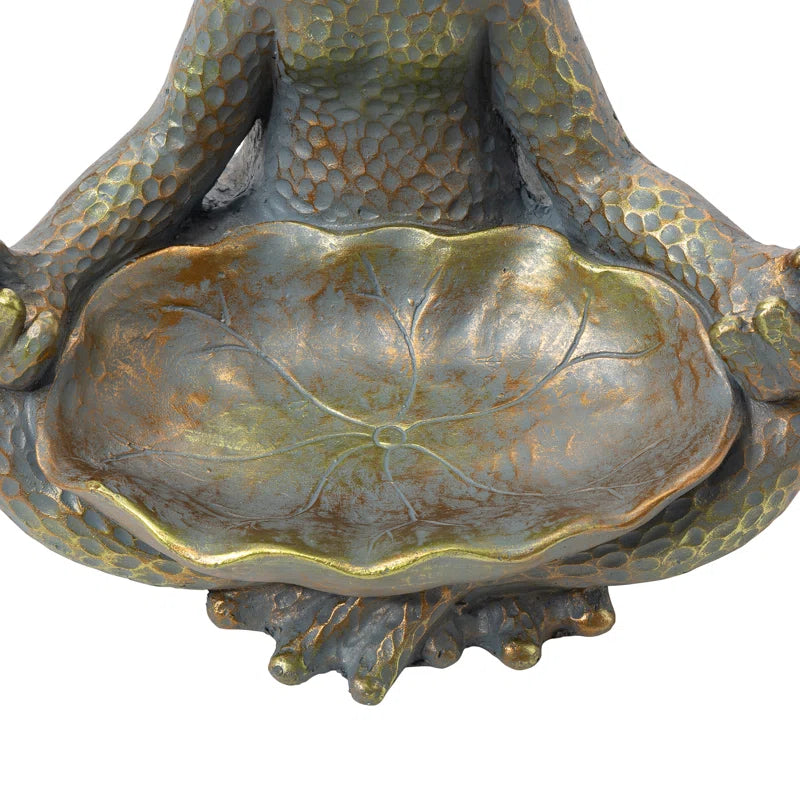 Caleb Frog Magnesium Oxide Garden Statue
