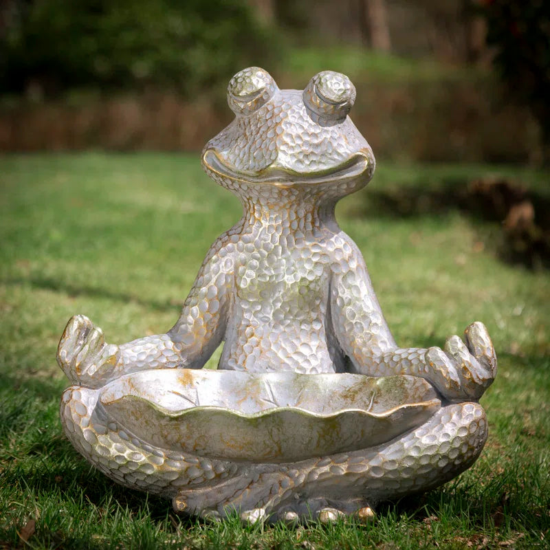 Caleb Frog Magnesium Oxide Garden Statue