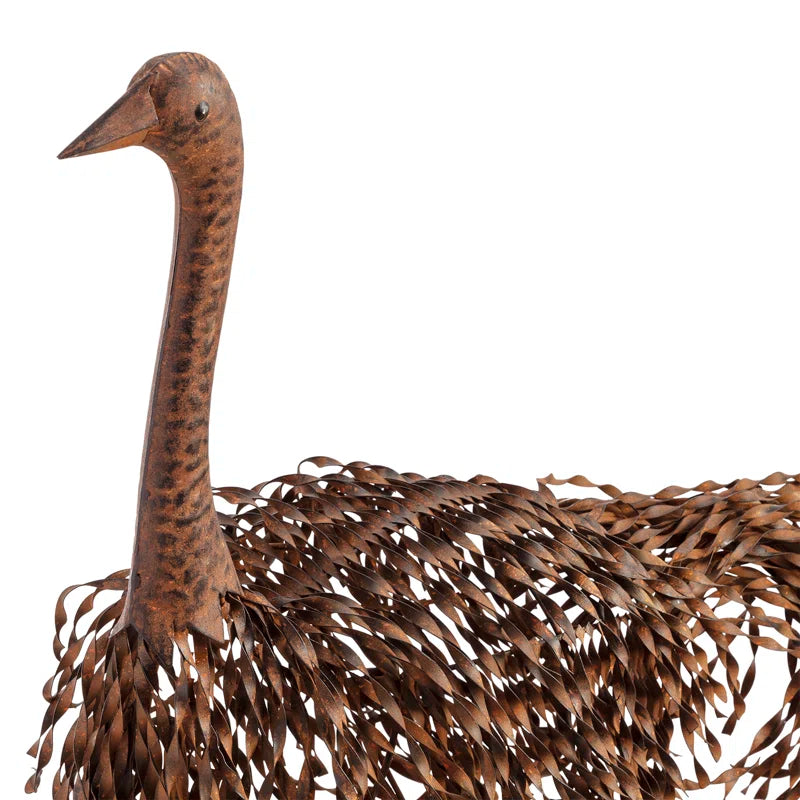Medon Bird Weather Resistant Metal Garden Statue