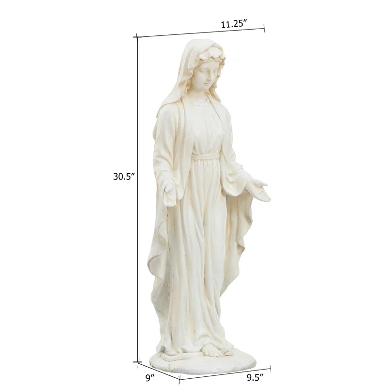 Toland Religious & Spiritual Weather Resistant Magnesium Oxide Garden Statue