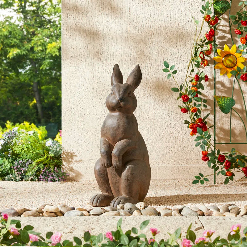 Zachary MGO Standing Rabbit Garden Statue