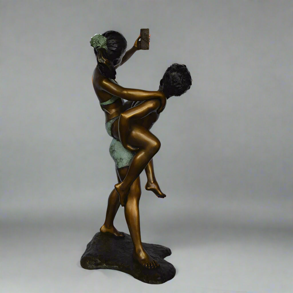 Bronze Gleaming Childhood Moment
