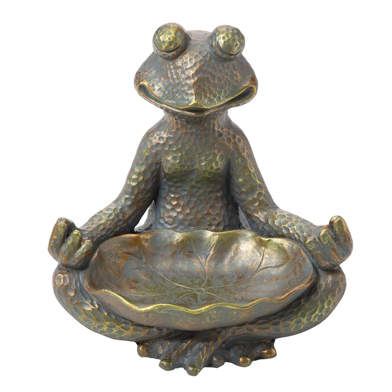 Caleb Frog Magnesium Oxide Garden Statue