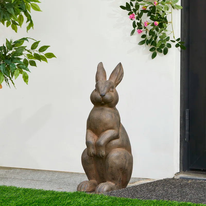 Zachary MGO Standing Rabbit Garden Statue