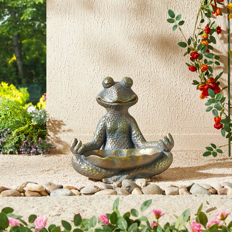 Caleb Frog Magnesium Oxide Garden Statue