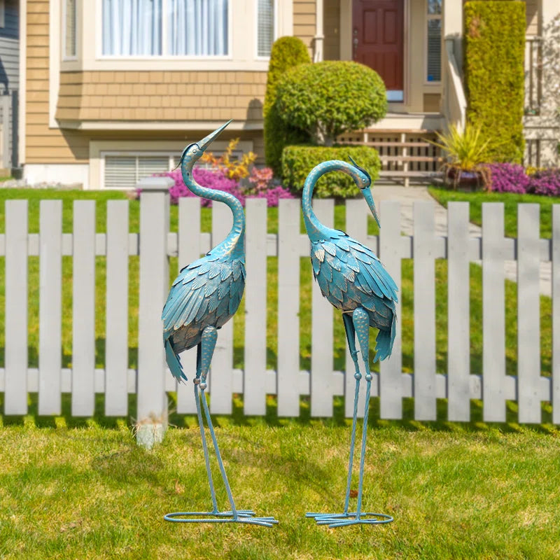 Moller Bird Metal Garden Statue