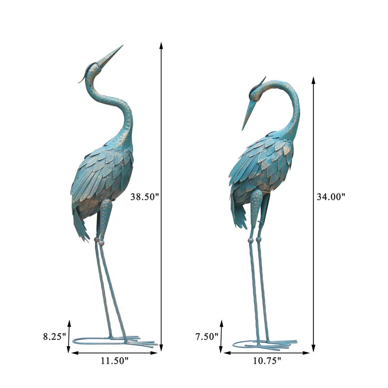 Moller Bird Metal Garden Statue