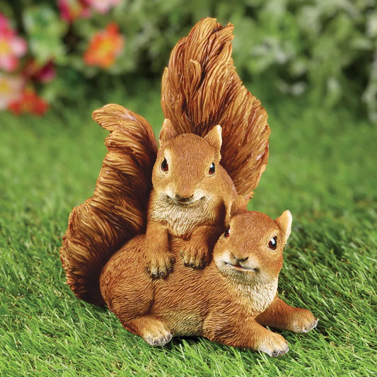 Durfee Squirrel No Durability Features Plastic Garden Statue