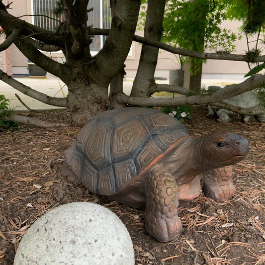 Martinez-Wilson Poly-Concrete 20" Outdoor Tortoise Statue