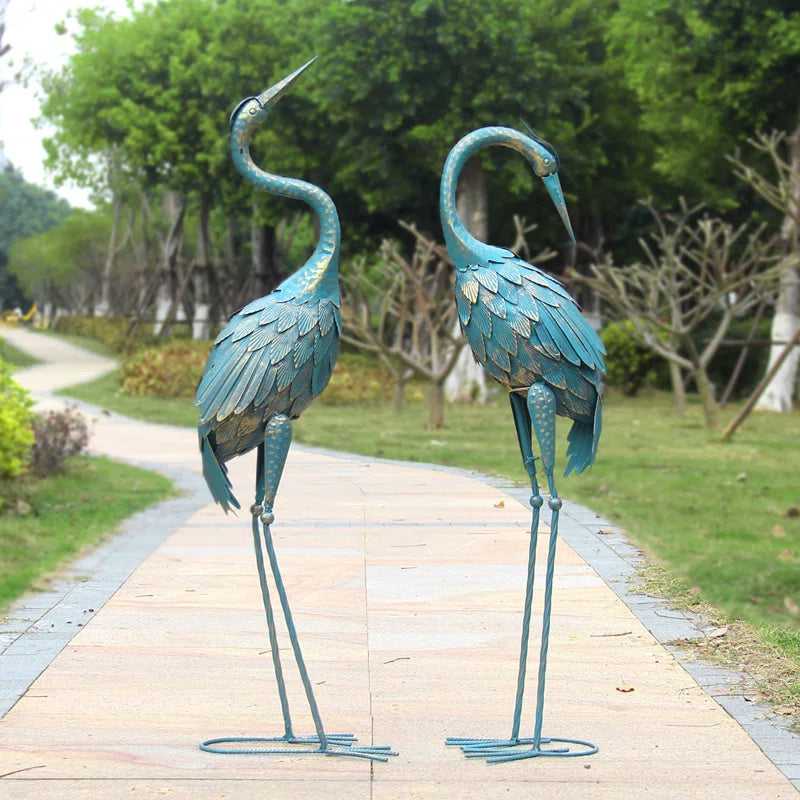 Moller Bird Metal Garden Statue