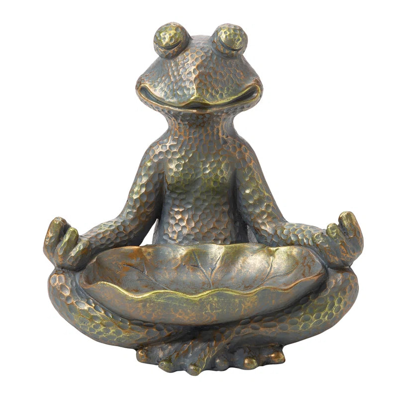 Caleb Frog Magnesium Oxide Garden Statue