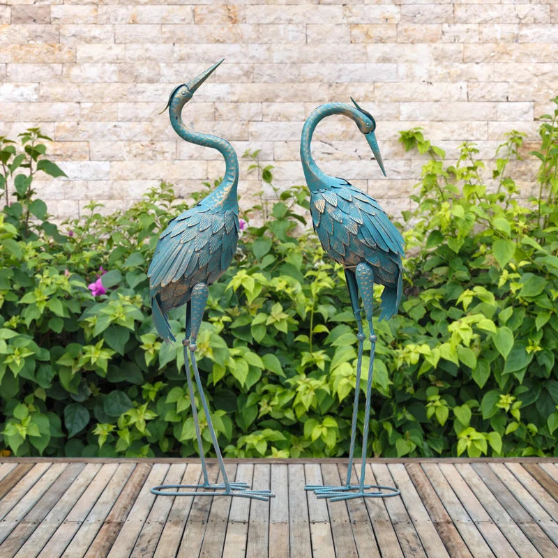 Moller Bird Metal Garden Statue