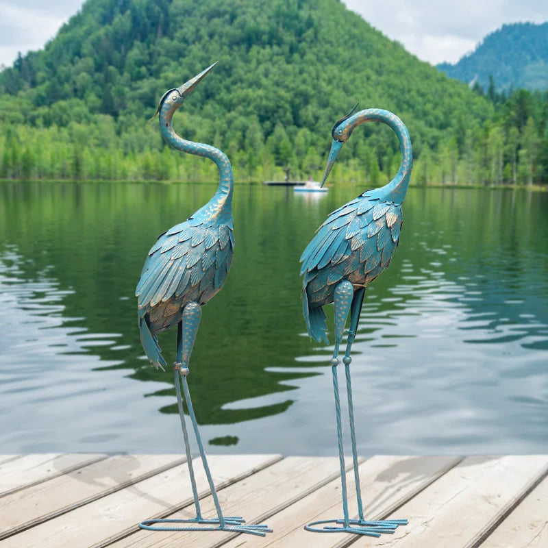Moller Bird Metal Garden Statue