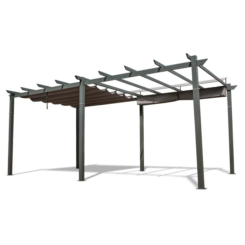 Outdoor Aluminum Retractable Pergola with Canopy