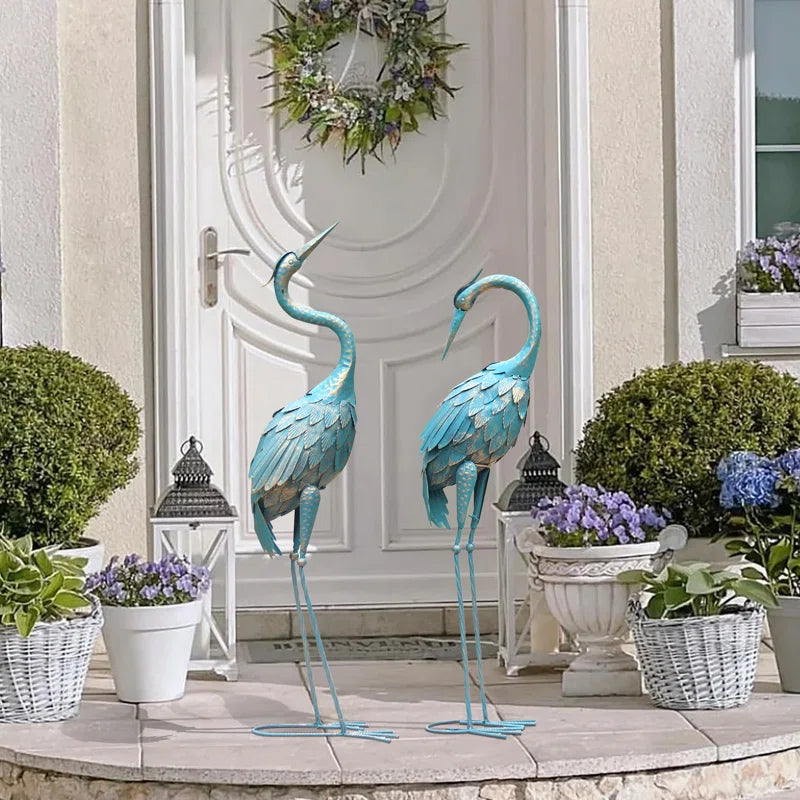 Moller Bird Metal Garden Statue